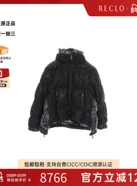 中古Moncler盟可睐女A级95新Down jacket羽绒夹克尼龙外套黑色