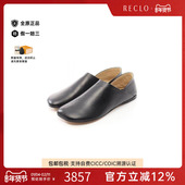 ons无带 或无扣 便鞋 中古Loewe罗意威女S级99新slip 羊皮鞋 黑色