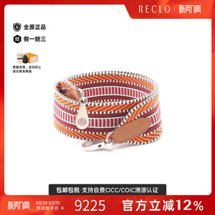 中古Hermes爱马仕女A级95新shoulder strap肩带帆布其他橘色正品