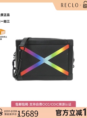 中古LV路易威登女包A级95新 Soft Trunk 2019AW斜挎包