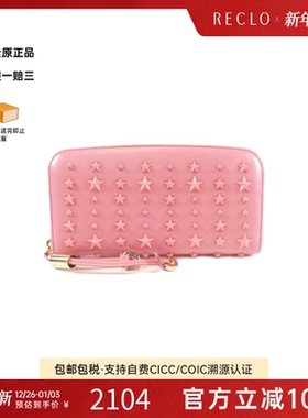 中古Jimmy Choo周仰杰A级95新Philippa钱包长款钱包高级RECLO
