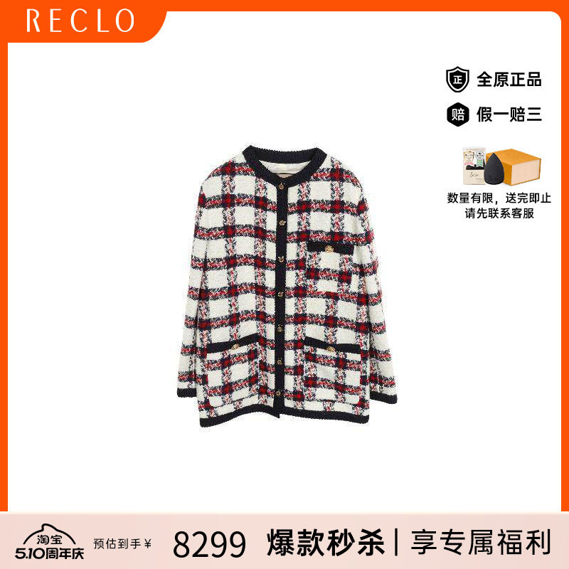 中古Gucci古驰女A级95新collarless无领帆布外套白色