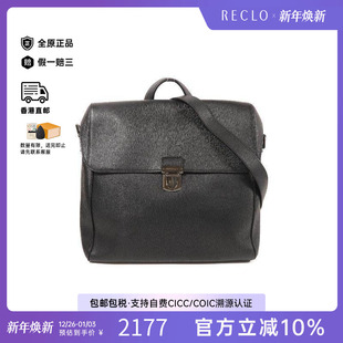 中古Ferragamo菲拉格慕男包B级9新Shoulder bag肩包牛皮斜挎包