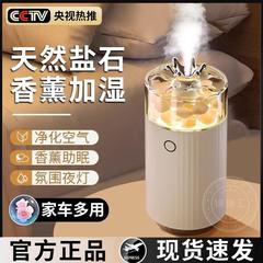 车载香薰雾化器加湿器大雾量家用精油盐石花瓣氛围灯香水补充液1