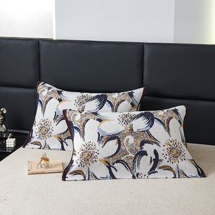 A类纯棉枕巾一对装全棉纱布枕头巾枕套垫巾透气防汗四季学生宿舍