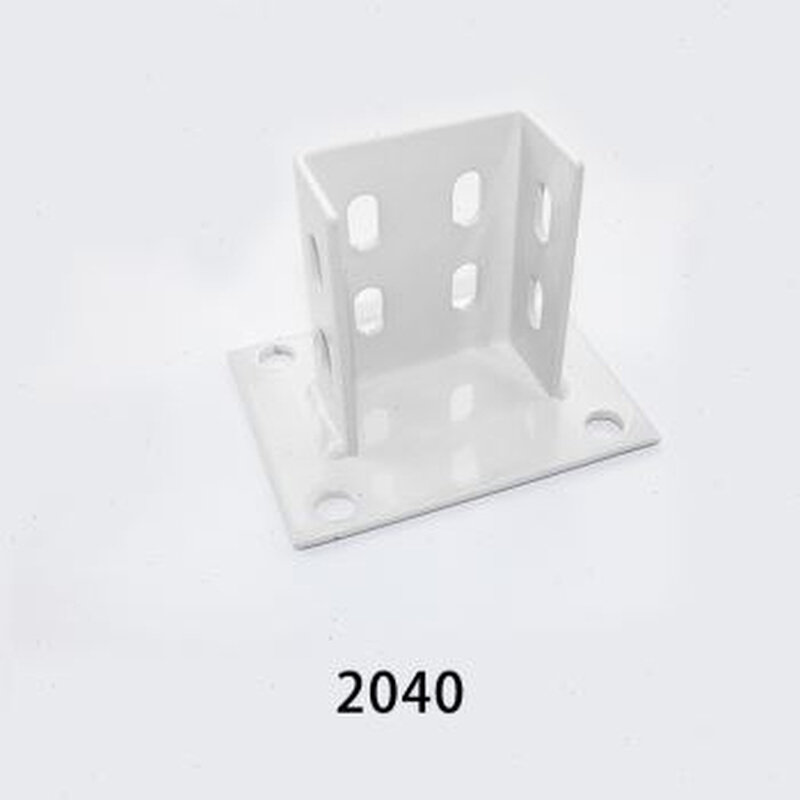 红锣工业铝型材铝型材地脚件 4040 4080 8080工地脚围栏底座