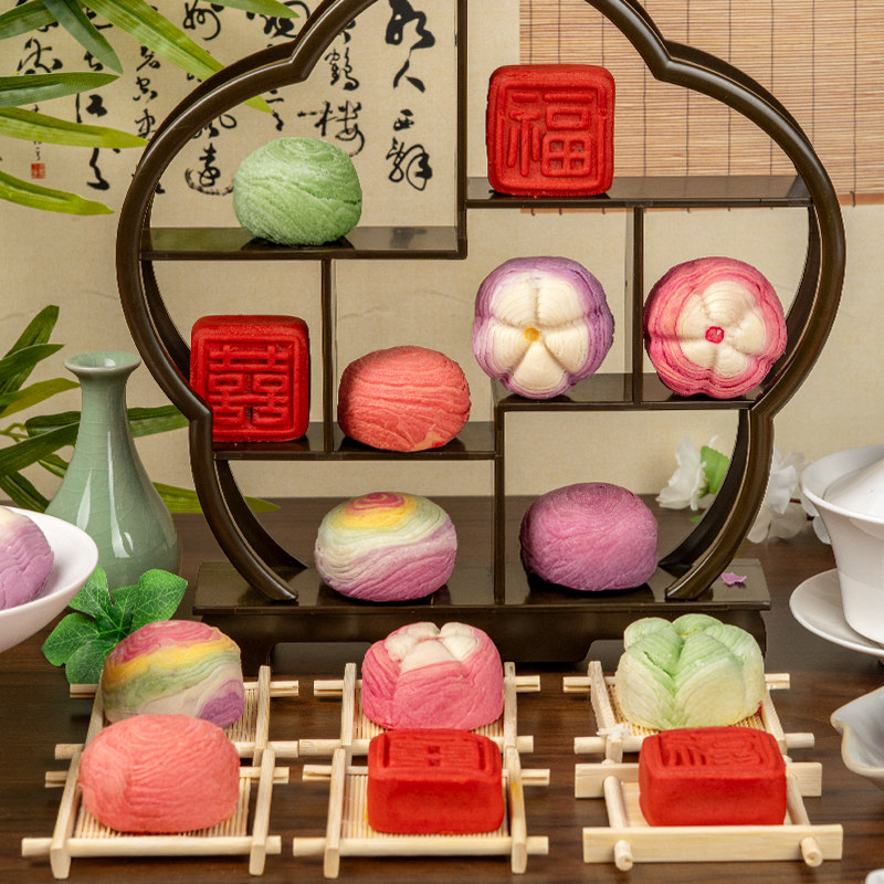 稻香村中式订婚摆件糕点摆台桌面布置结婚喜饼甜品台点心摆盘茶点