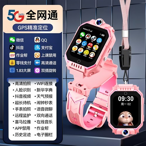 子腾园（5G全网通智能手表支持wifi可插卡高清旋转双摄下载定位