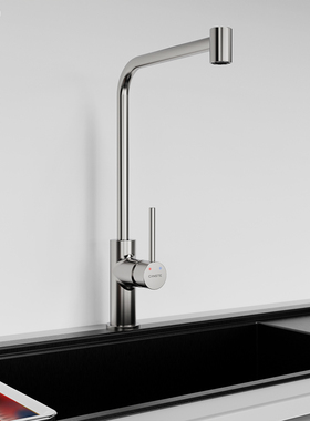 Canste国标全铜枪灰铬金色厨房水槽洗碗菜盆家用可旋转冷热水龙头