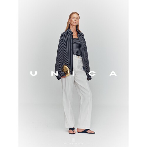 UNICA/双面条纹吊带衬衫套装