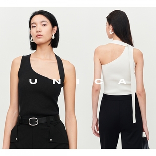 定纺6A白厂丝真丝纱线_不对称时髦针织背心 UNICA 惊喜五折