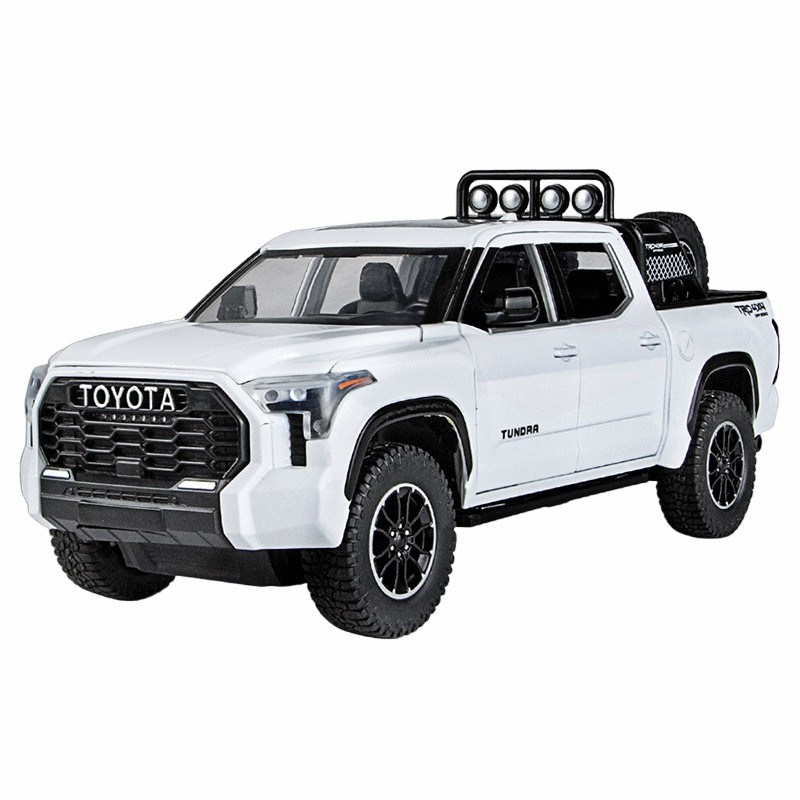 智冠1:24 丰田坦途合金皮卡车模型 声光回力玩具摆件收藏热销款