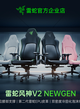 Razer雷蛇风神V2 NewGen电竞椅人体工程舒适办公休闲电脑游戏座椅