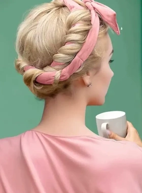 第四代懒人卷发神器蝴蝶结发带卷发器卷发筒睡眠睡觉定型卷发带