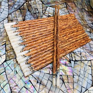 牛角筷子越南天然老椰木筷子贝壳镶嵌家用新款防滑霉精品耐高温盘