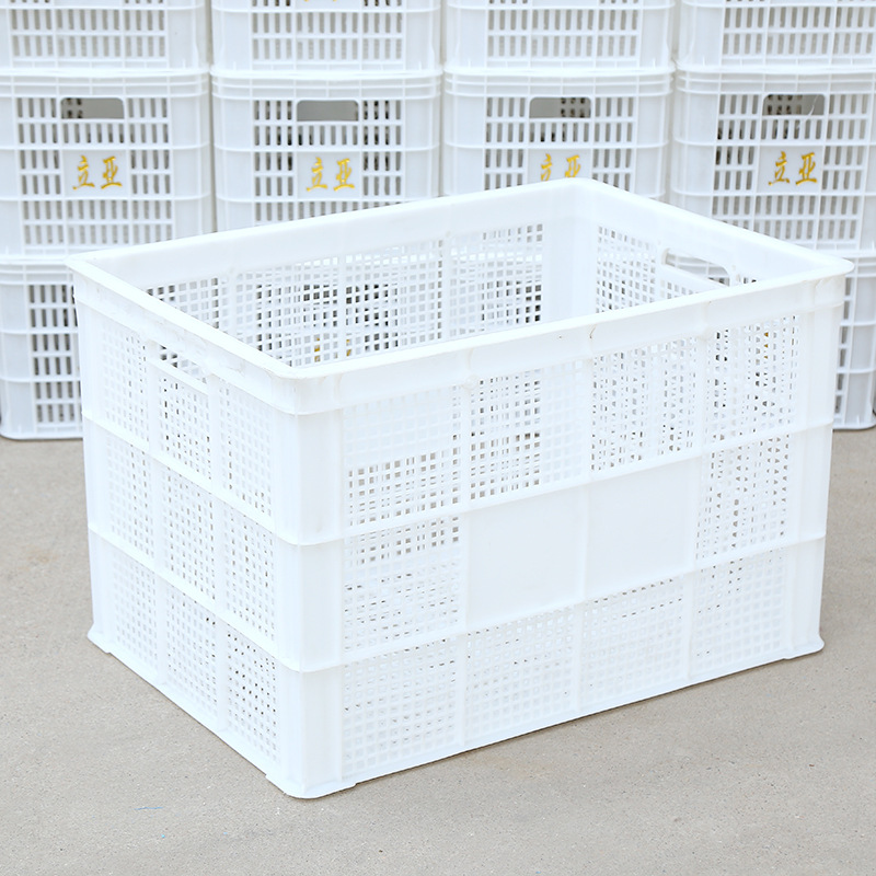 立亚加厚物流运输周转箱755框1米框pe水果框 蔬菜水果周转筐LOGO