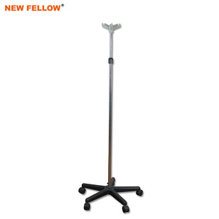 不锈钢杆子塑料挂钩尼龙底座点滴架落地式输液架可移动调高输液架