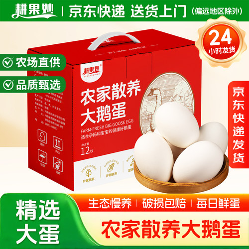 耕果妙农家散养大鹅蛋年货礼盒