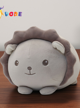 DORE老虎玩偶狮子可爱毛绒玩偶公仔睡觉抱小圆枕儿童安抚毛绒玩具