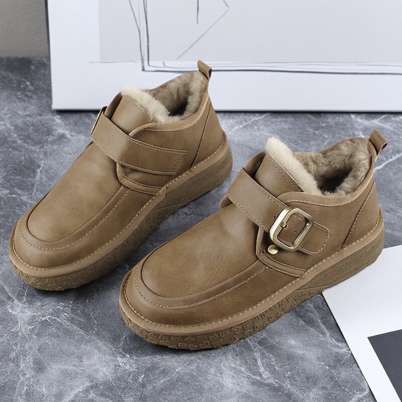 男士羊毛雪地靴2025冬款皮毛一体