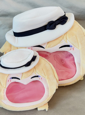 Luxiem彩虹社Luca大嘴巴痛包原创吧唧谷子收纳斜挎双肩包周边礼物