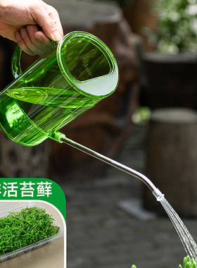 不锈钢园艺浇水壶买就送鲜活苔藓