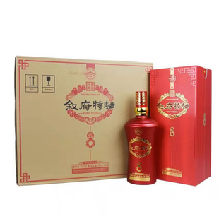 四川 叙府特曲52度500ml*6瓶浓香型盒装纯粮白酒整箱