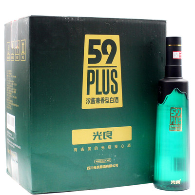 光良酒45.8度PLUS500ml*6瓶纯粮
