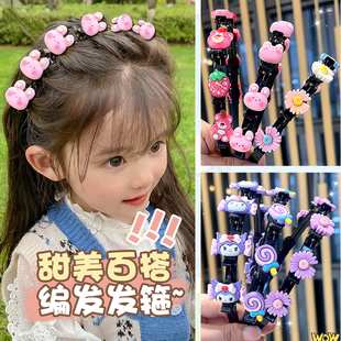 儿童发箍编发神器刘海碎发卡头箍发饰女童不勒头女孩头饰2025新款