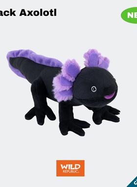 蝾螈美西螈美国WildRepublic仿真mini毛绒玩具自然治愈陪伴玩偶