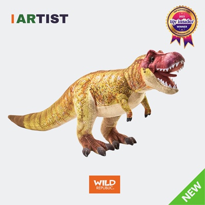 霸王龙美国WildRepublic艺术家仿真恐龙毛绒玩具礼物玩偶