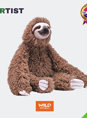 树懒毛绒玩具仿真公仔陪伴玩偶创意小众礼物新款WILD REPUBLIC