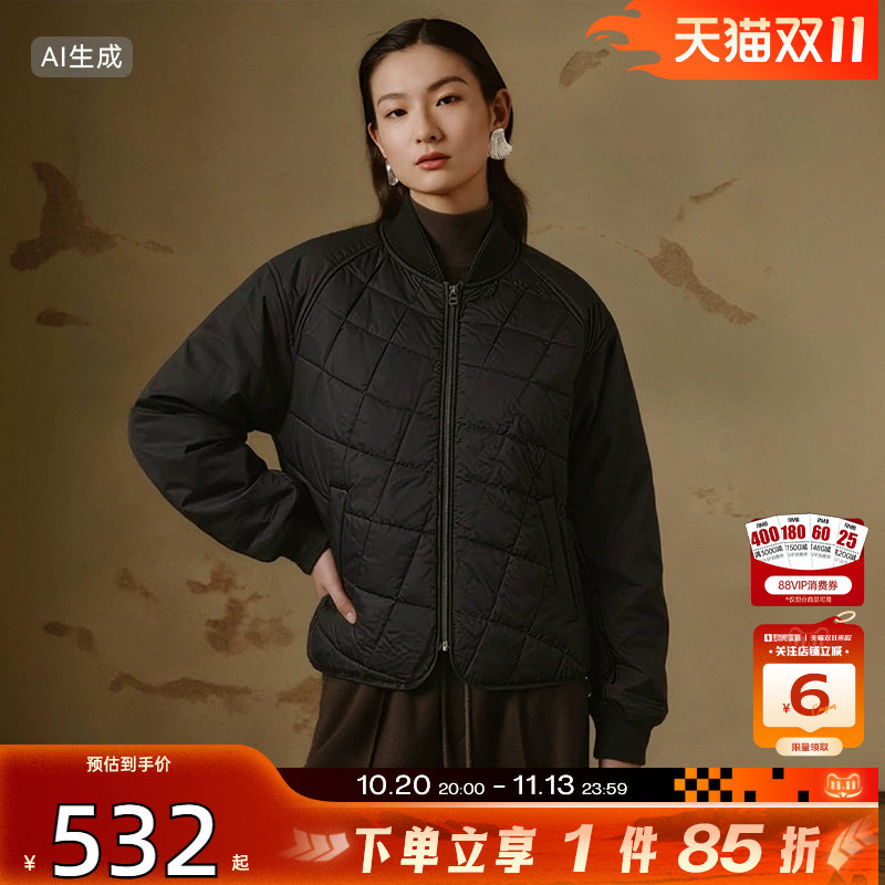 劲浪nike耐克女子运动休闲夹克黑色外套冬季保暖棉服IF0343-010