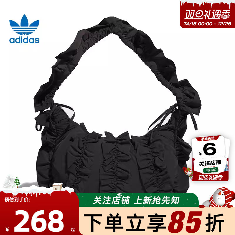 劲浪adidas阿迪达斯三叶草冬季女子运动休闲挎包IA8915