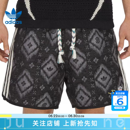 劲浪体育adidas阿迪达斯三叶草男女运动休闲短裤裤子KE7073