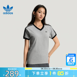 劲浪体育adidas阿迪达斯三叶草夏季女子运动休闲短袖T恤KU4771