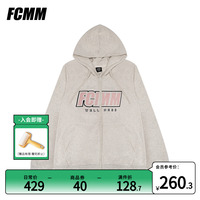 FCMM春季新品卫衣宽松简约百搭休闲潮牌拉链长袖情侣款潮牌上衣