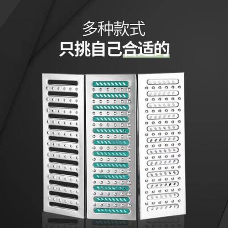 不锈钢地沟盖板篦子格栅绿条厨房排水沟下水道盖板防滑不锈钢格栅