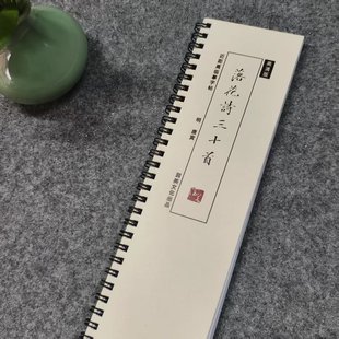 明 唐寅落花诗三十首对临近距离临摹字帖卡单册