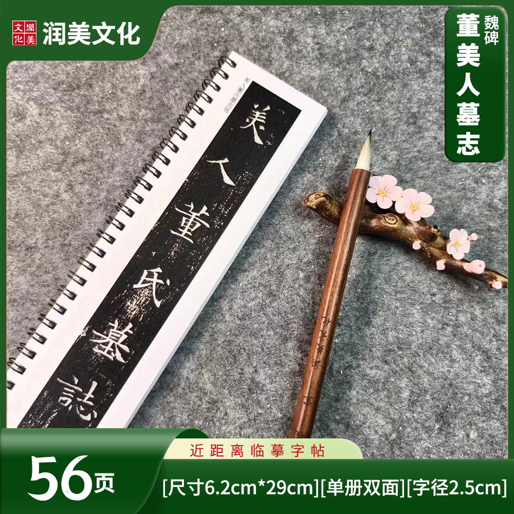 北魏美人董氏墓志铭书法对临近距离临摹毛笔字帖