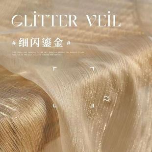 梦幻流光纱帘透光不透人卧室客厅高级感轻奢窗帘2023新款 法式 窗纱