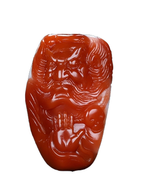 一念之间佛魔原石凉山南红玛瑙