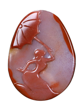 天然吊坠原石凉山南红玛瑙