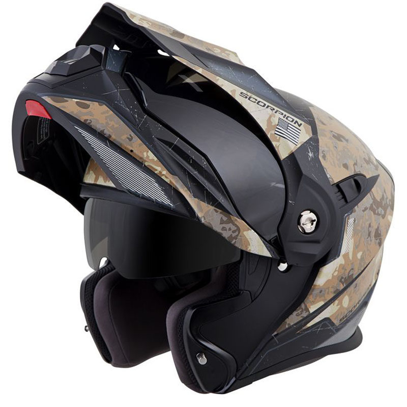 新款美国蝎子scorpion摩托车头盔揭面战士拉力摩旅全盔四季防雾骑