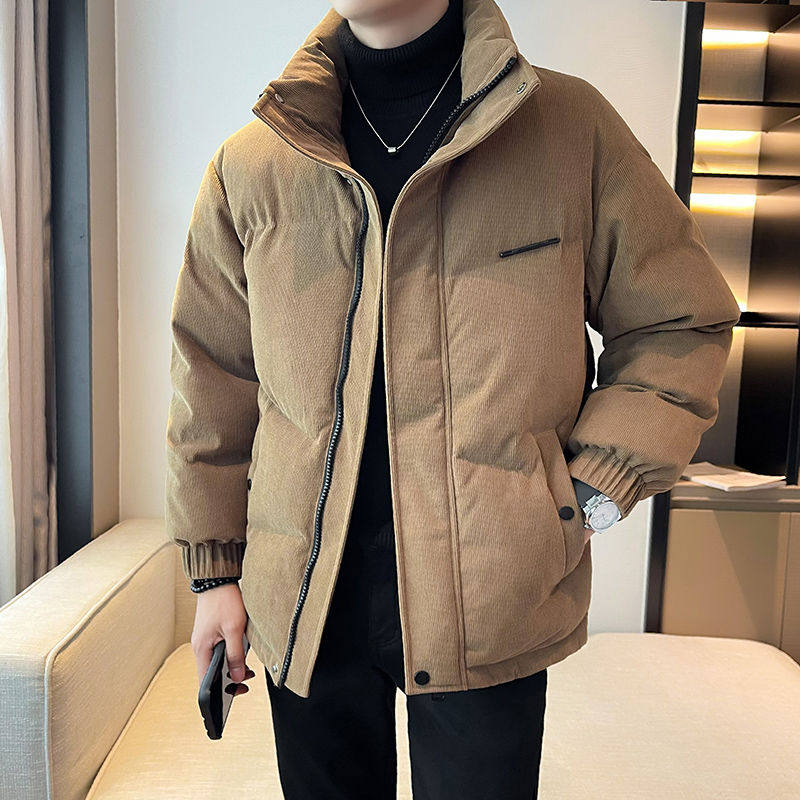 灯芯绒棉衣外套男士冬季加厚保暖