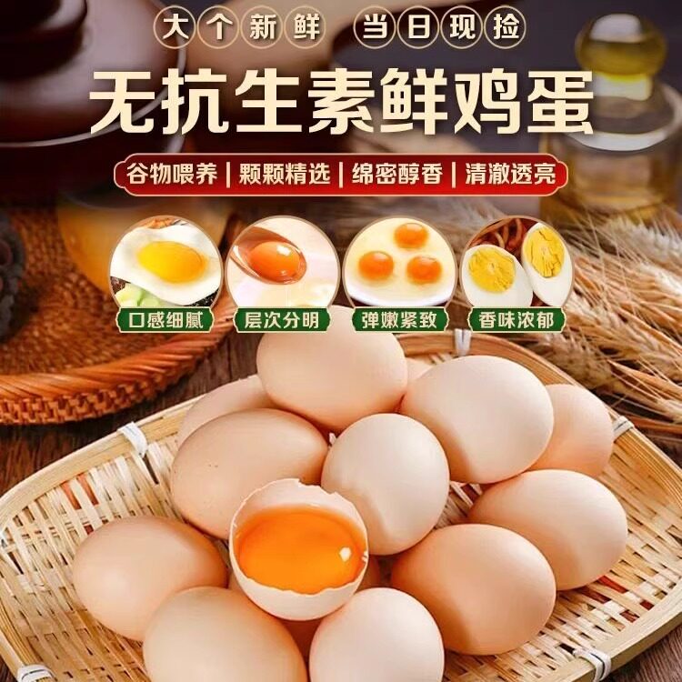 爱叶初生蛋开产洋鸡蛋当天新鲜红皮优质50g/枚无腥味养殖场直销