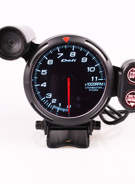 3.75寸 Defi 摩托车仪表 七彩 0-11000 转速表 摩托车转速表