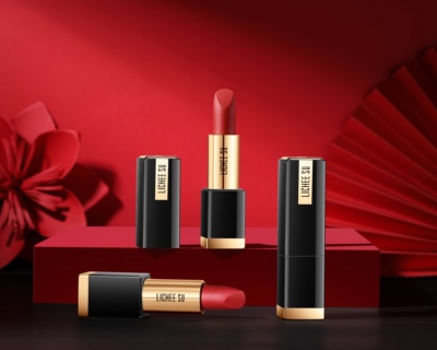 恋枝秀（LICHEESU） 雾面丝绒唇膏口红哑光显色持久不易脱色正红