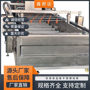 全自动果蔬气泡清洗机预制菜加工设备全自动不锈钢蔬菜清洗