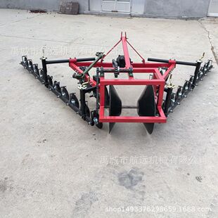 小型多圆盘平地圆盘打埂机  带驱动箱的田埂筑埂机 平地3-4米可调